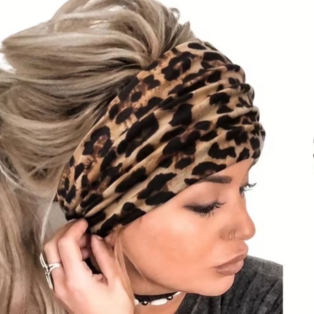 New Leopard Print Headband